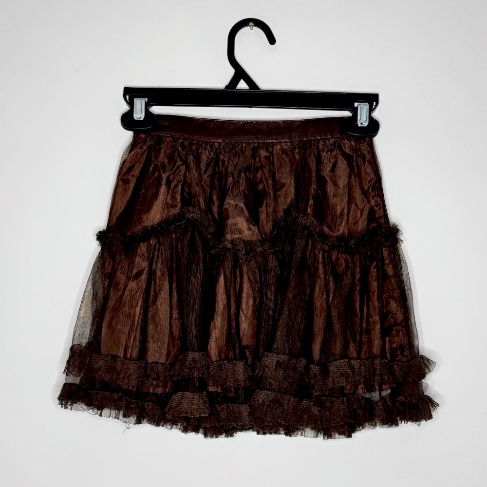 STELLA MCCARTNEY Girl's Chocolate Tulle Skirt